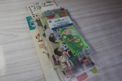 Frances Meyers provo craft & JoLees Stickers new baby lot animals die cut pastel