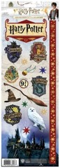 Scrapbooking Stickers Cardstock PH 13″ Harry Potter Hogwarts Owl Broom Crests