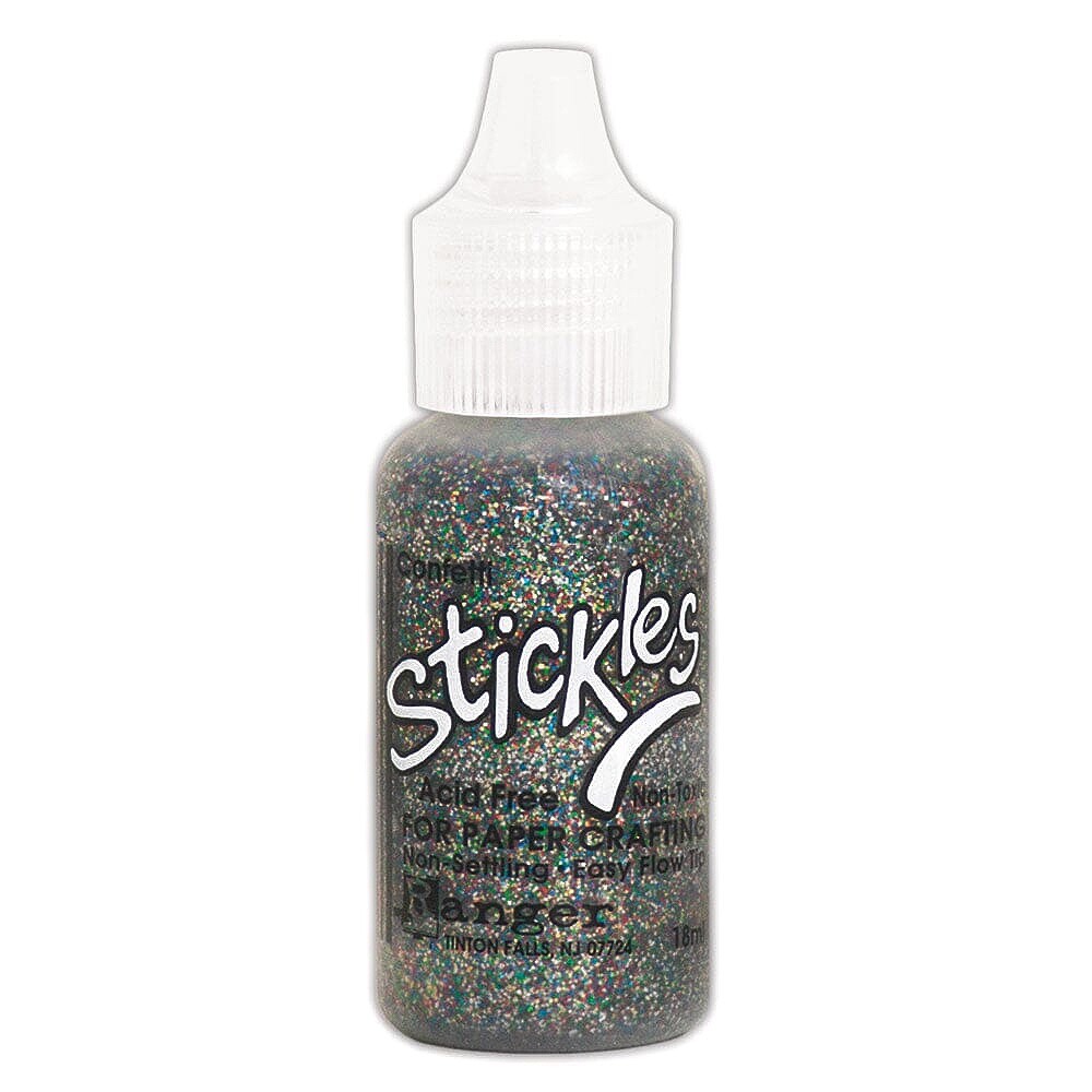 Ranger, Stickles Glitter Glue, Confetti, Silver, Rainbow Sparkle