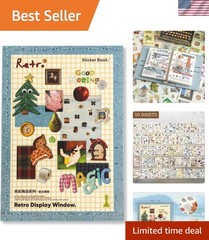 50 Sheets of Beautiful Vintage Stickers – 1300+ Cute Themes for Journaling