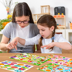 Easter Stickers Bulk – 24 Sheets Bunny Egg Stickers, Easter Basket Stuffers, Par