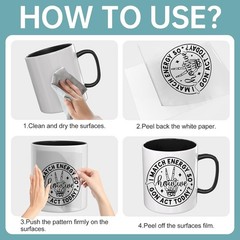 12 Sheets of Sarcastic UV DTF Stickers – Easy Application for Mugs & Glasses