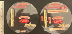 Vintage Valentines Day Stickers Mixed Love, Phrases, Candy Hearts – Partials