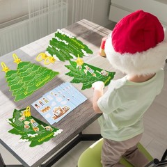 27Sets Christmas Crafts Nativity DIY Christmas Tree Stickers Play Set VBS Rel…