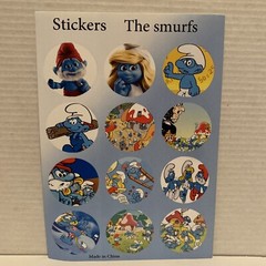 1 Sheet Stickers, The Smurfs , New, For Kids