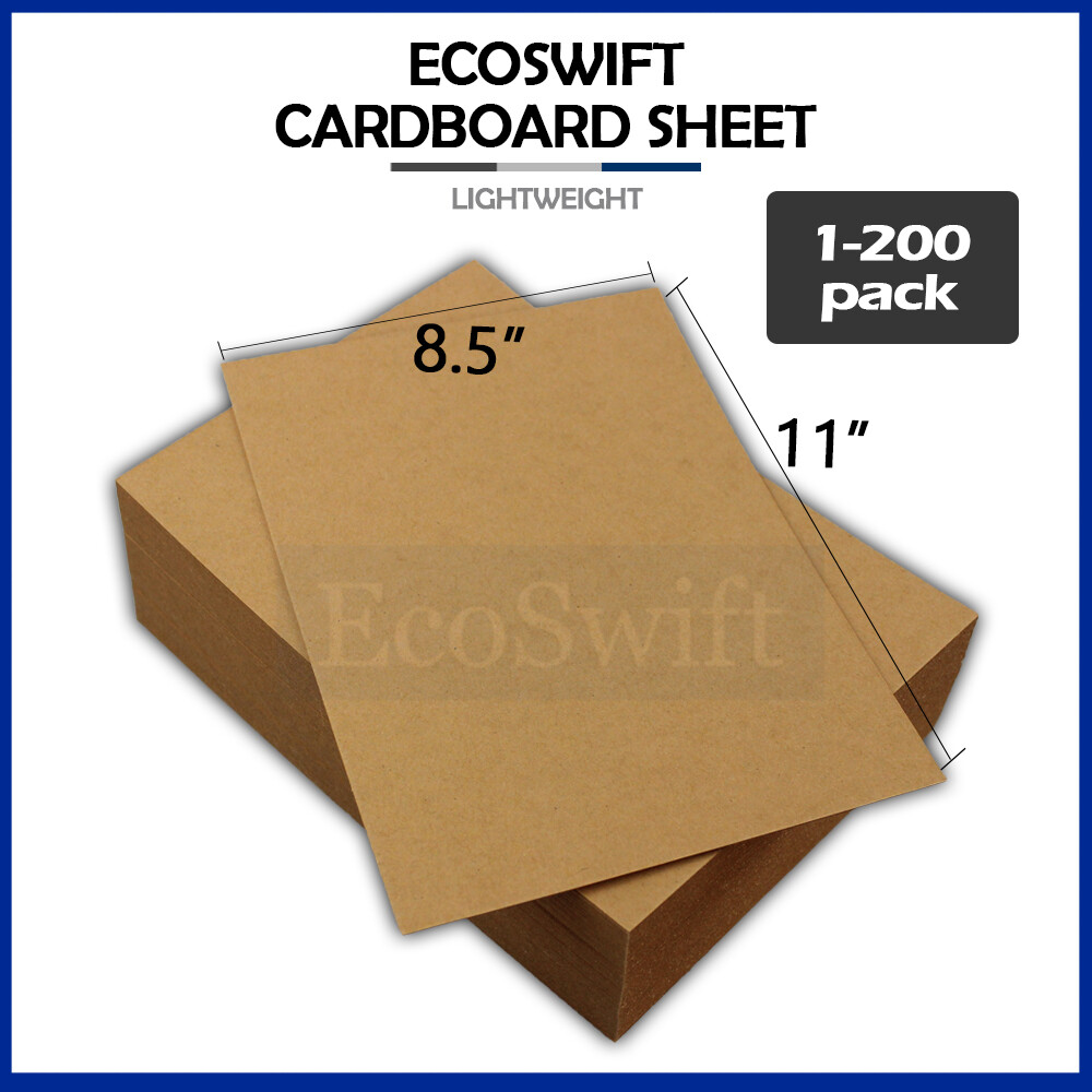 1-200 «EcoSwift» Chipboard Cardboard Craft Scrapbook Photo Pad Sheets 8.5″ x 11″