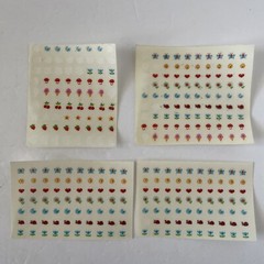 Vintage Sticker Sheets Hallmark Happy Nails Stickers 1980s Ice Cream Mushrooms
