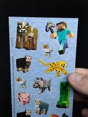 MINECRAFT Stickers 2 Sheets 26 Pieces Hallmark/Mojang Steve New