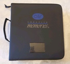 CREATIVE MEMORIES Black STICKER BINDER w/30 Pocket Pages 6 ASSORTED SIZES!