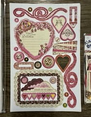 Basic Grey *KISSING BOOTH* Coordinating Chip Stickers & Die Cut Shapes +BONUS