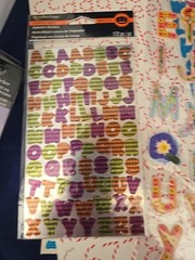 Words & Letters, Numbers Scrapbooking Stickers Lot Of 9