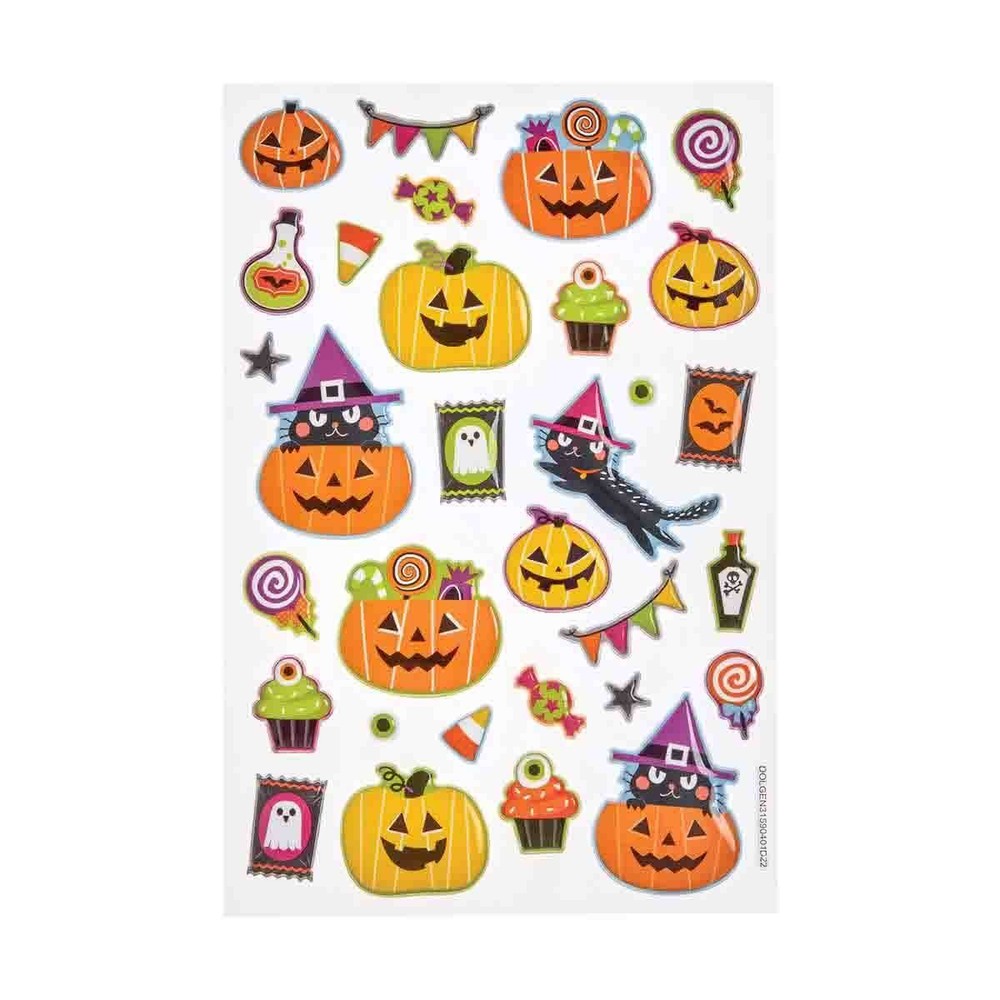Halloween Fun Puffy Stickers Planner Supply Party Crafts Ghost Witch Pumpkin
