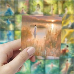 59PCs Beautiful Asian Women Stickers. Chinese Style Ancient Girls-Waterproof