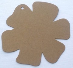 {4} LARGE FLOWER – Chipboard Pages ~ Make an Album – Bare Die Cuts – 5″