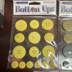 Sticko Button Ups Adhesive Buttons 5 packages different colors