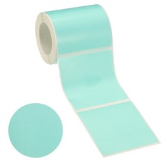 140 Pcs Thermal Sticker Paper, 2×2″ Round Thermal Printer Label, Green