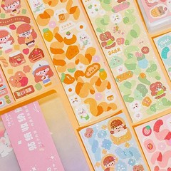 ✨ Kawaii Sticker Pack Cartoon Laser Scrapbooking Journals DIY School Supplies 📒