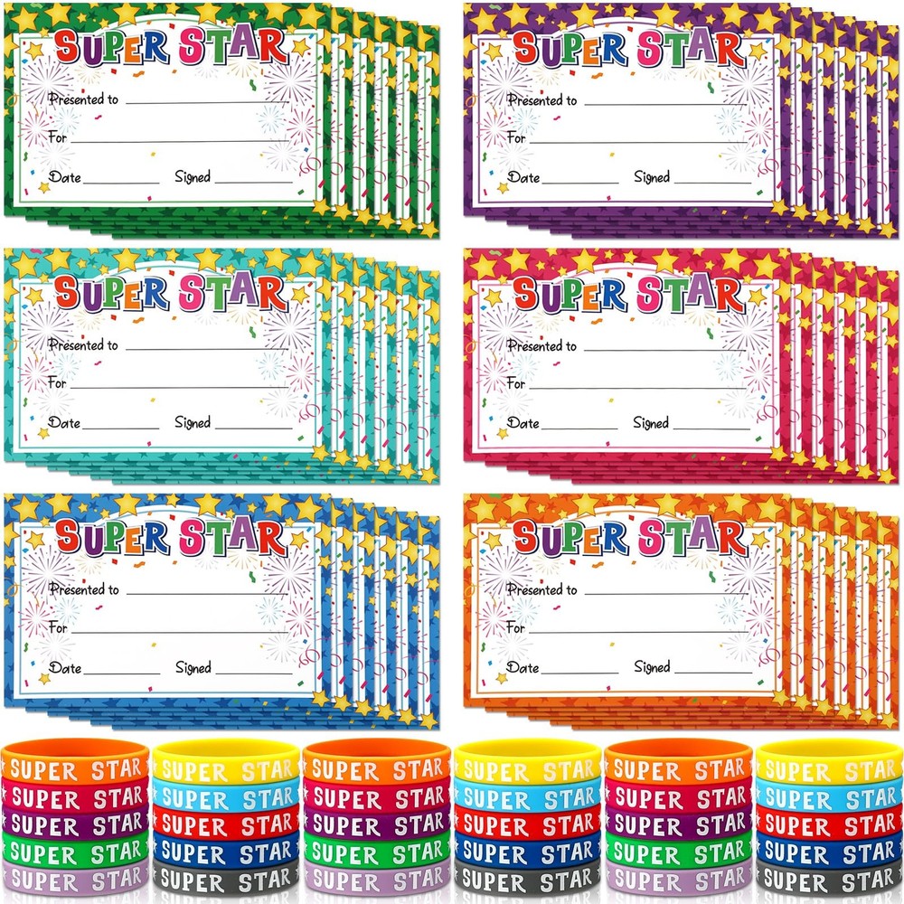 60 PCS You’re A Star Student Certificates Preschool Award Recognition Card