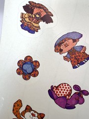 Vintage 80’s Current Inc. Calico Crossings Cute Kids W/ Animals sticker sheets
