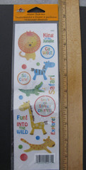 Plaid SAFARI ANIMALS Rub Ons In Original Package SEE DESCRIPTION
