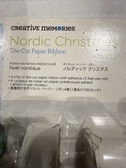 Creative Memories NORDIC CHRISTMAS Die Cut Paper Ribbon NEW 2012 Retired 4 rolls