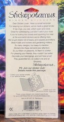New! Vintage Stickopotamus Glitter Sparkle Rainbows Binder Stickers ~ 1 Sheet