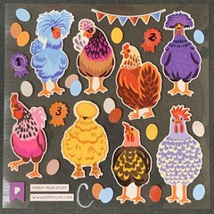 Pipsticks “State Fair” (Aug. 2025) Sticker Sheets (4x4in) FREE SHIPPING
