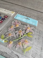 Sticker Lot – Flowers Scrapbooking 3D Stickers – Floral Spring RARE HTF #101