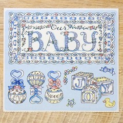 Frances Meyer Baby Stickers – Rare Vintage Baby Shower Sticker Sheet – Crafts
