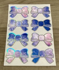 NEW Simply Gilded Galaxy Ombre Bows Sticker Sheet SG Stickers