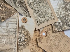 Vintage Steampunk Ephemera – Tags – 423
