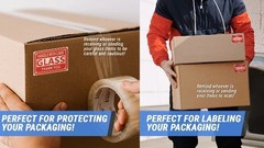 1200 Count Do Not Bend Sticker Labels – 3×2 Inch Rectangle Shipping & Handling W