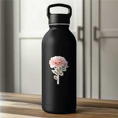 Laminated decal/sticker–UV/Water resistant for in/outdoor use – Floral Sticker