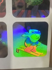VINTAGE 80’S SANDYLION HOLOGRAPHIC TEDDDY BEAR STICKER SHEET