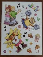 Provo Craft scrapbooking sticker sheet TEEN GIRLS by Debbie Crabtree Lewis