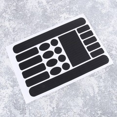 Bicycle Frame Protector Set Carbon Fibre Durable Vinyl Stickers Black