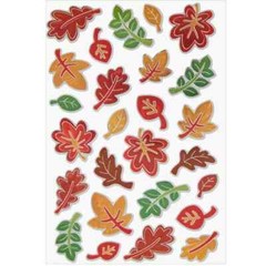 Fall Crafts FALL FOIL LEAVES STICKERS – 26 pcs