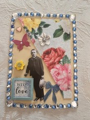 Junk Journal /scrapbook! 5 Vintage Junk Journal Ephemera. 5 Cards W/ Envelopes.
