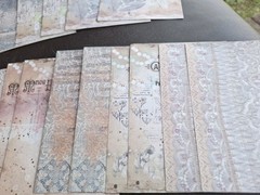 100 Pc Ephemera Paper Pack Rumoured Flower Letter Lace Dances