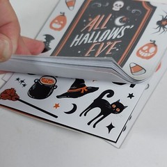 Halloween 6 Pk Craft Stickers Paper 8.5×11 Diecuts Scrapbooking Party Decor Lot