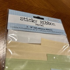 ColorBok Sticky Ribbon Pastel 6-18” Self-adhesive Ribbons New Seal