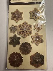 Recollections Christmas Winter Snowflakes Winter Bling 3D scrapbooking stickers
