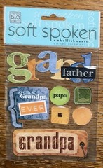SOFT SPOKEN GRANDFATHER PAPA GRAD- DAD Greatest Grandpa Ever Family Pop Stickers