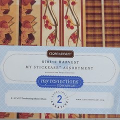 Close to My Heart Reflections Stickease X7051C Harvest Brown Fall Autumn NEW