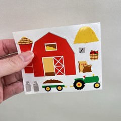 Mrs. Grossman’s Farm Barn Tractor Stickers Scrapbooking Junk Journals Cards