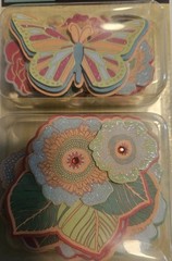 K&Company MARCELLA DIE CUTS FLORAL ACCENTS FLOWERS BUTTERFLY 25PCS W/GLITTER