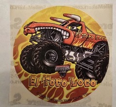 Vintage Smile Makers Monster Truck Jam Stickers Lot of 5 Grave Digger RARE!