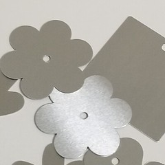Lot Making Memories Silver Metal Tags Circle Flowers Hearts Stars Swirls -A