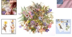 Assorted 160 Floral Stickers – Pre-Cut for Easy Decorating in Scrapbooks & More