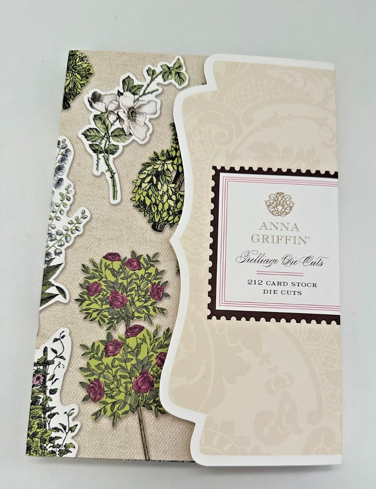 HTF Anna Griffin Trelliage Nature Die Cuts – 211 Die Cuts – AG 599 New